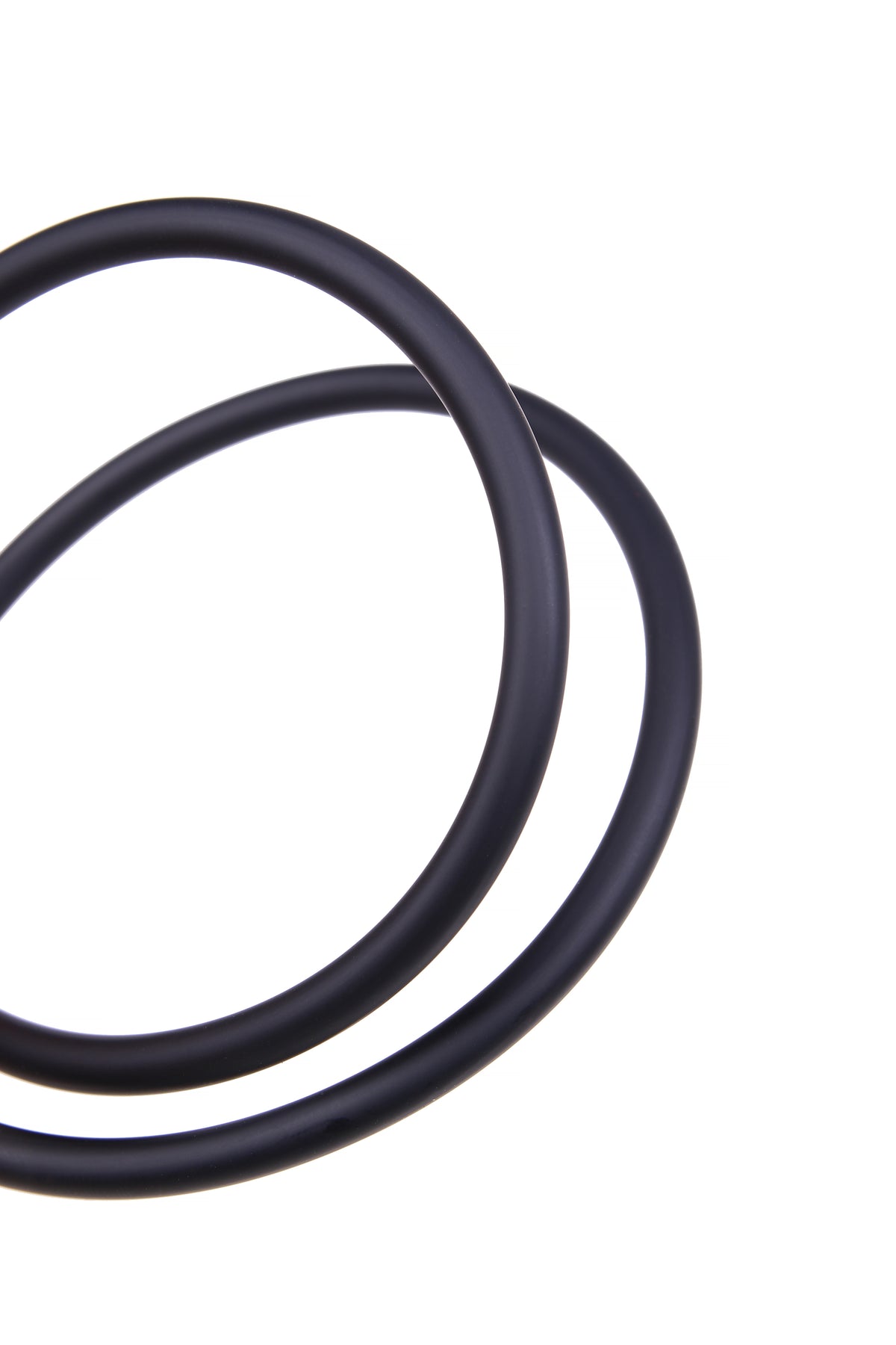 Italian Black Round Rubber Cord 4 mm — Sold by the Meter